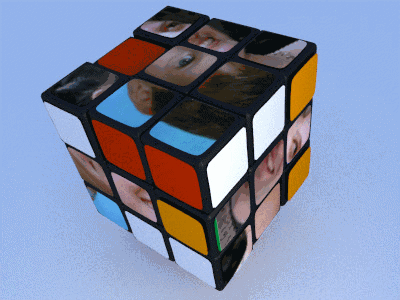 Rubik's cube: add your photos or words